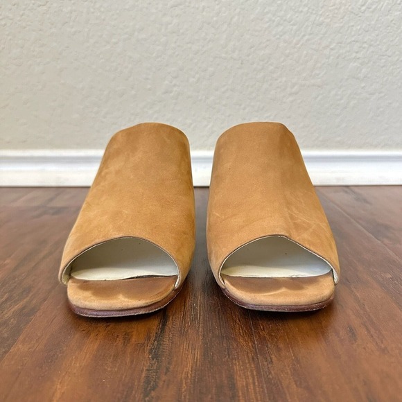 NISOLO Open-Toe Paloma Mules Heeled Sandals in Sand - Picture 5 of 14